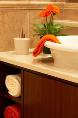 Beautiful sink in a bathroom