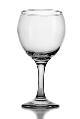 Empty wine glass