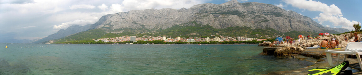 Fototapeta na wymiar Panorama of Makarska