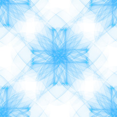 abstract blue and white snowflake background