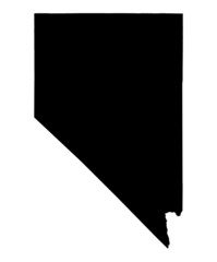 map of Nevada, USA