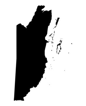 detailed map of Belize