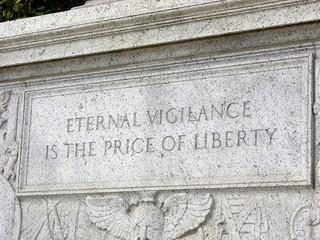 Eternal Vigilance… Inscription at US Supreme Court building