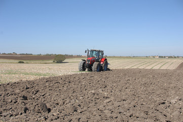 Obraz premium labourage d'automne