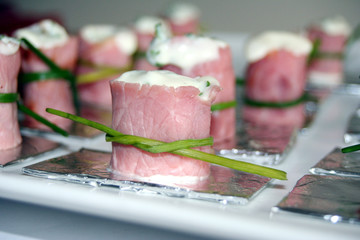 mise en bouche jambon