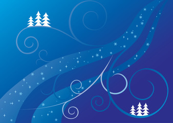 blue christmas background