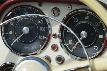 Instrument of classic car