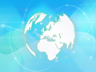 world map technology-style