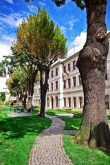 Garden of Dolma Bahche Palace, Istanbul, Turkey