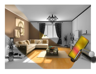 the interior painting