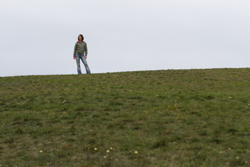 Fototapeta premium woman in nature