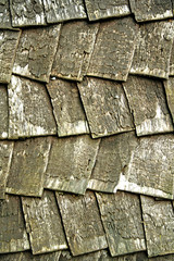 old wooden roof 