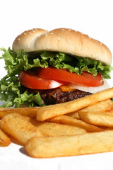 Cheeseburger and Fries