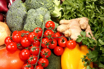 Set of different vegetables