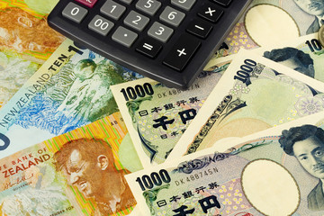 New Zealand and Japanese currency pair