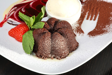 Delicious chocolate dessert