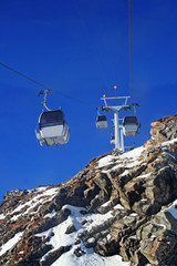 gondola lift  in alps
