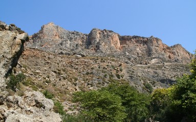 Fototapeta na wymiar Canyon en Crète