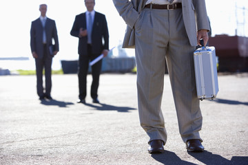 Engineering team on survey