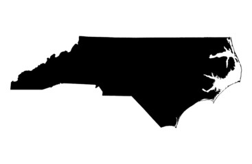 Fototapeta premium map of North Carolina, USA