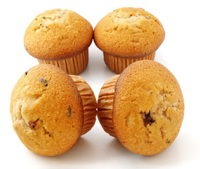 muffins with chocolate filling