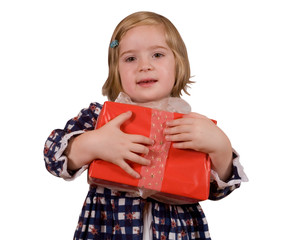 Adorable Girl with gifts