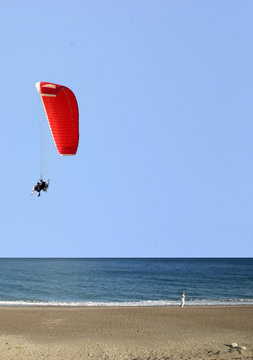 Parapente en la playa