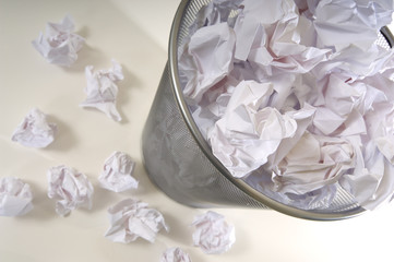 Overflowing Wastebasket