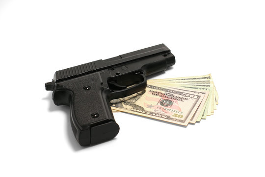 Crime, dollar, gun