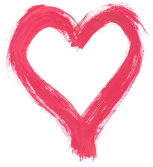 pink handpainted heart - 5073206