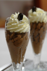 Chocolate mousse dessert