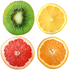 citruses; Object on a white background
