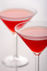 Cocktail drinks (Vodka Cosmopolitan)