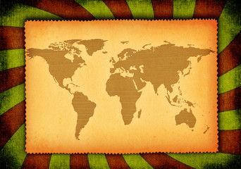 Fototapeta premium old world map