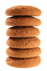 Round oat cookie