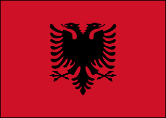 Drapeau de l'Albanie