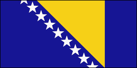Drapeau de la Bosnie-Herz&eacute;govine