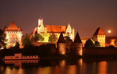 Old Teutonic castle in Malbork, Poland