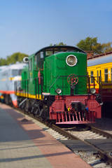 Fototapeta na wymiar diesel locomotive 