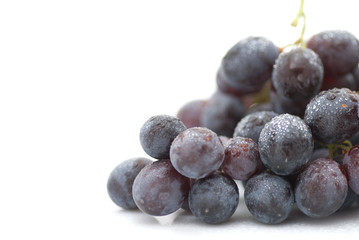 red wine, grape isolated on a white background