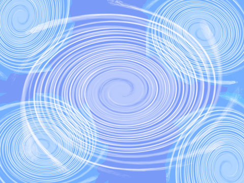 mouvement spirale bleu