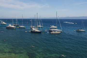 Fototapeta na wymiar Boats on the adriatic sea