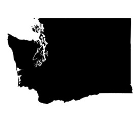 map of Washington, USA