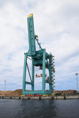 Fototapeta na wymiar Container cranes 06