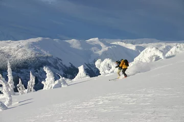 Zelfklevend Fotobehang Backcountry Alpine Skiing © Steve Rosset