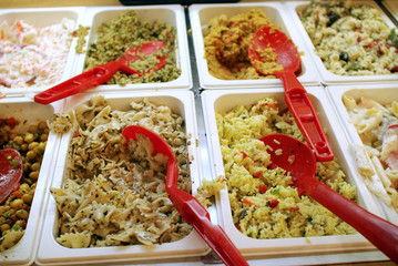 self-serve buffet food