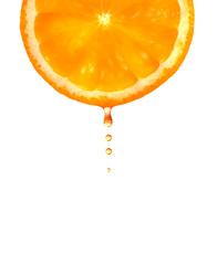 Orange with a drop.