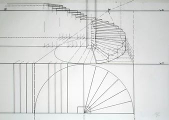 Photo sur Plexiglas Escaliers Plan escalier