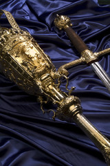 Ceremonial sword and mace