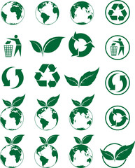 Kit d'icones écologie, image vectorielle